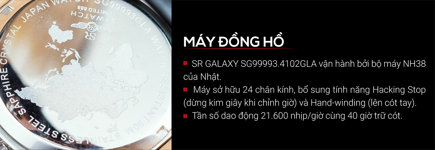Đồng hồ Srwatch Galaxy SG99993.4102GLA