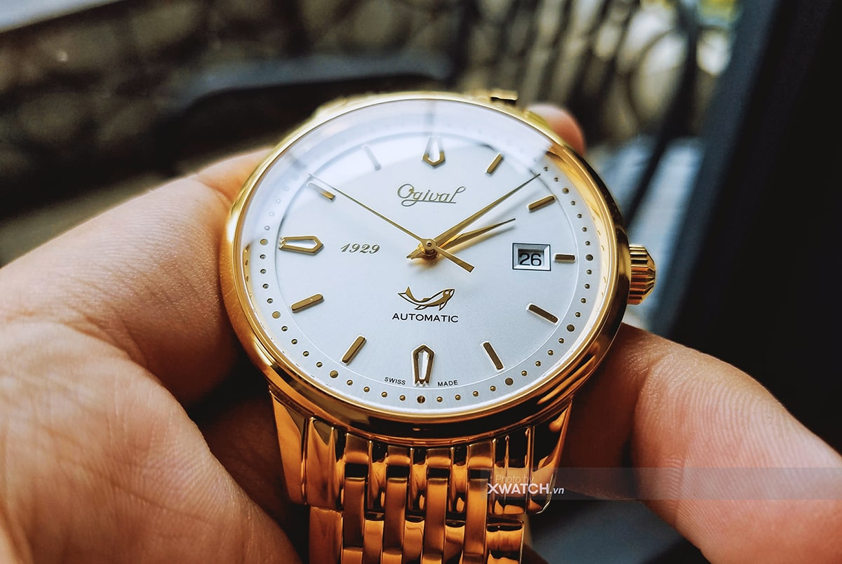 Đồng hồ Ogival OG1929-24AGK-T mạ vàng
