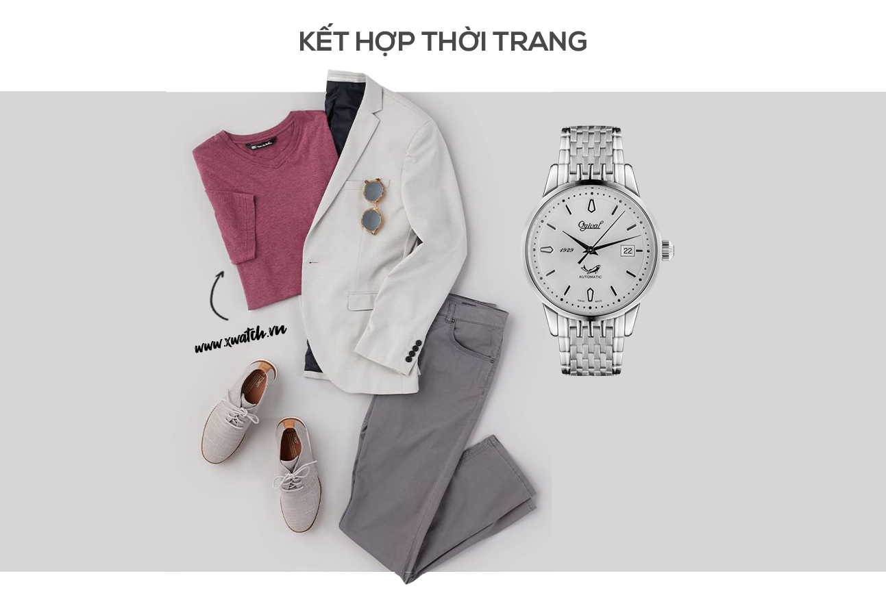 Đồng hồ Ogival OG1929-24AGS-T