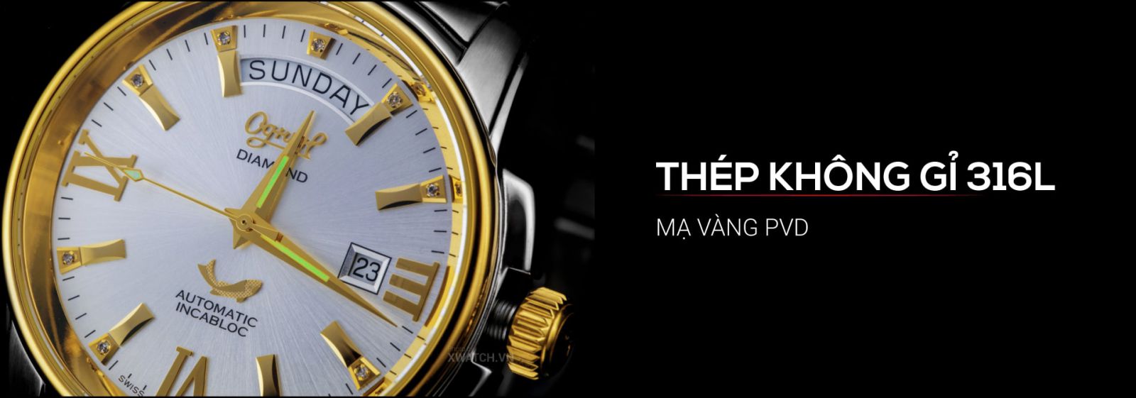 Đồng hồ Ogival OG3360AJMSK-T