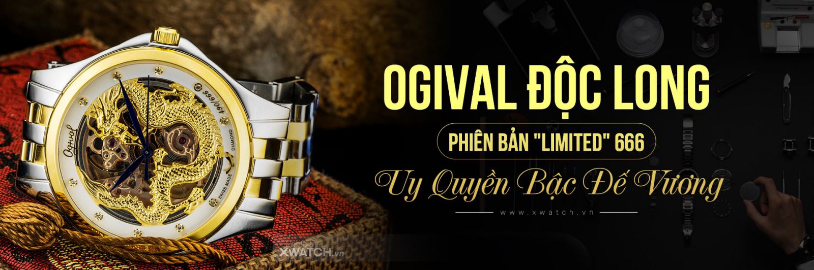 Ogival Rồng Vàng Nhả Ngọc OG829-65AGSK-T