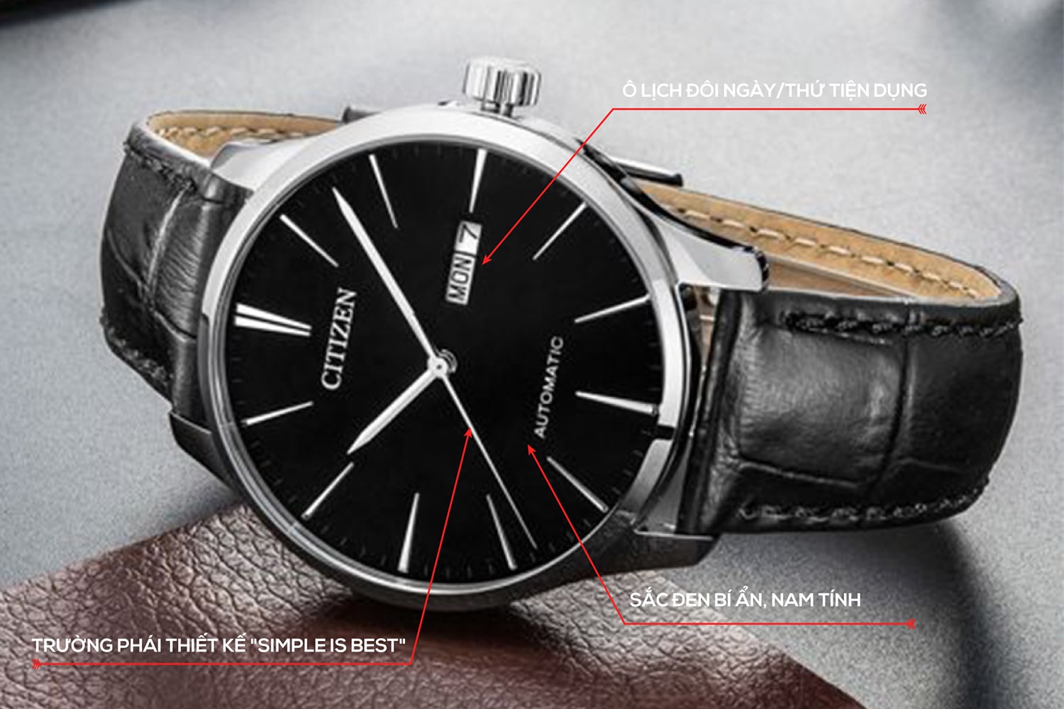 Đồng hồ Citizen nam NH8350-08E