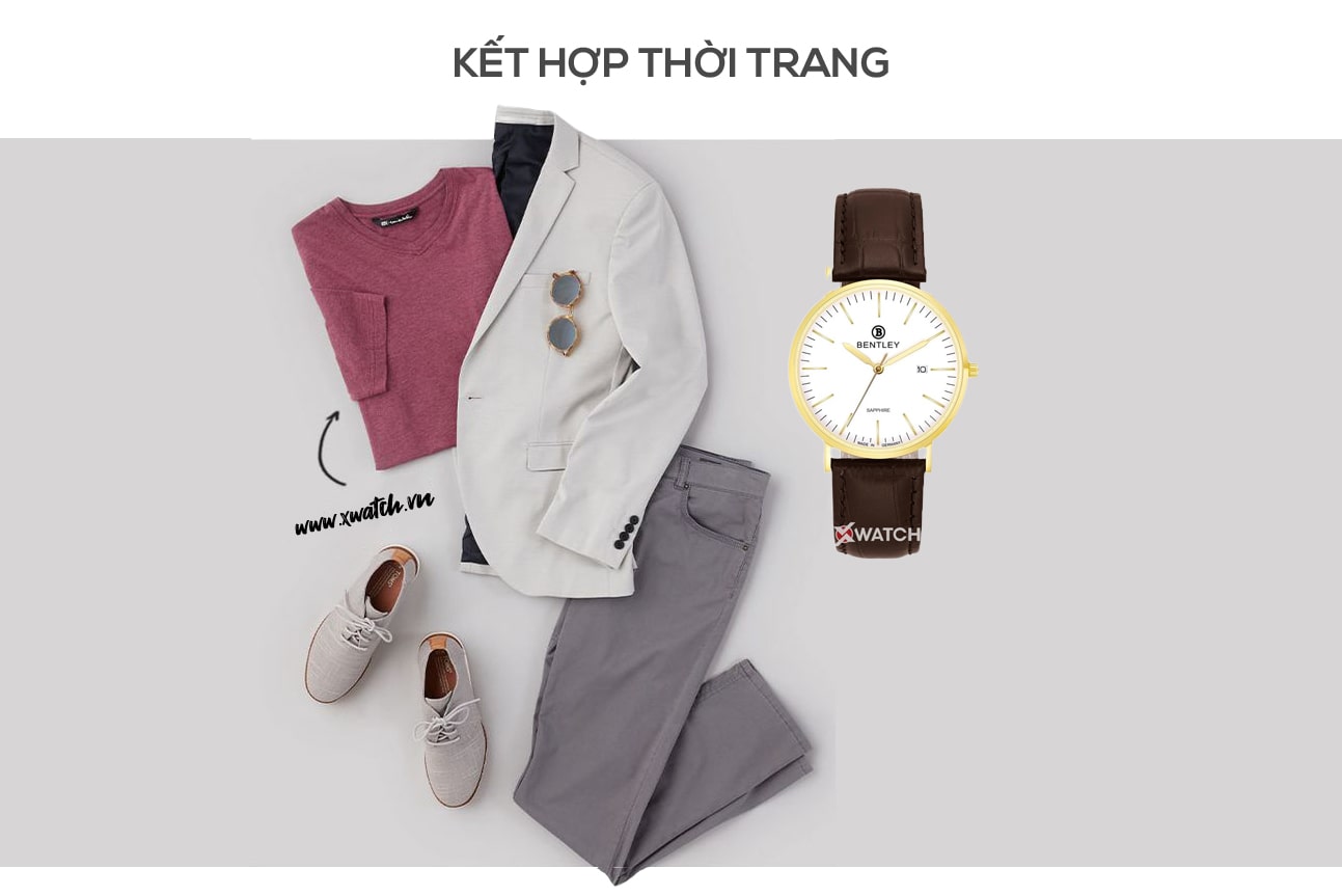 Đồng hồ Bentley BL1805-20BKWD-MK-GL-T