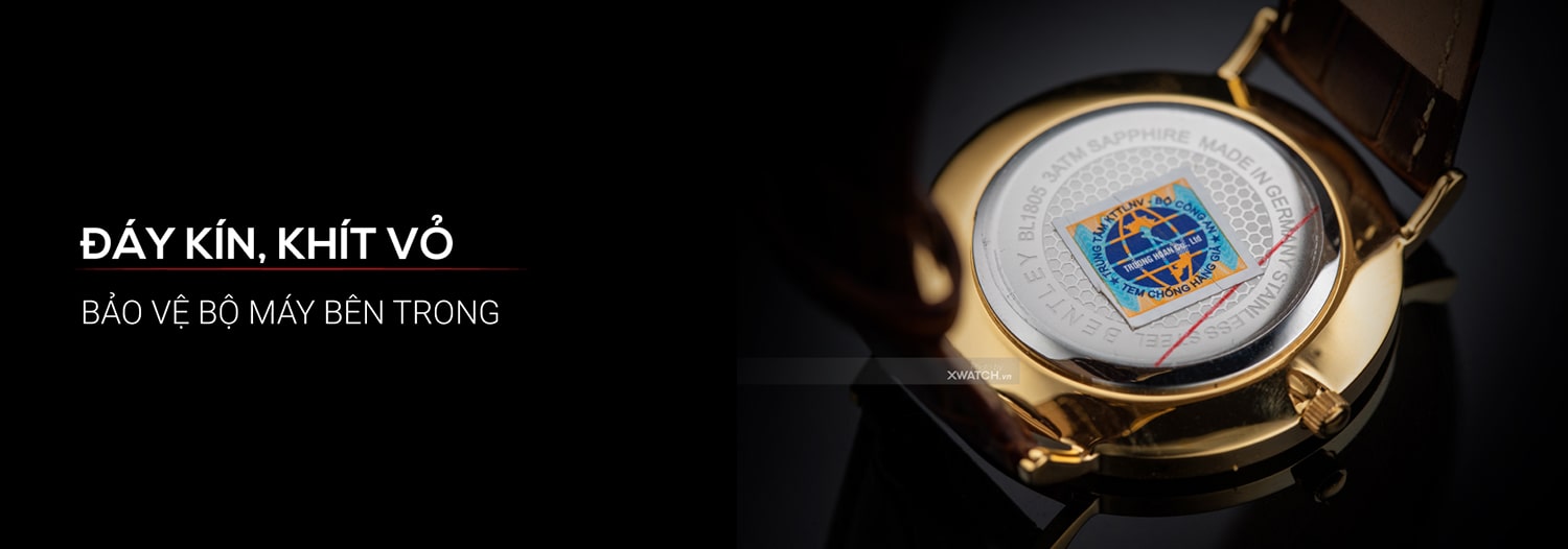 Đồng hồ Bentley BL1805-20BKWD-MK-GL-T