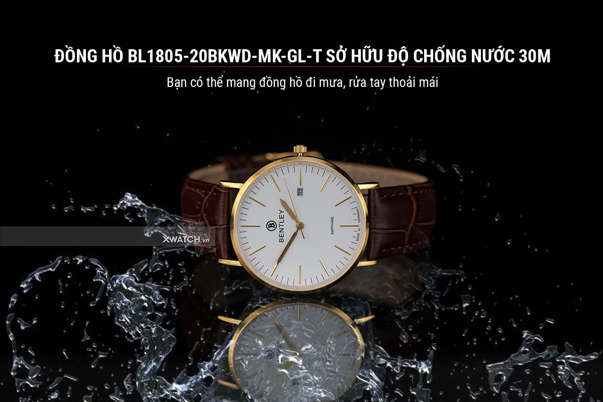 Đồng hồ Bentley BL1805-20BKWD-MK-GL-T