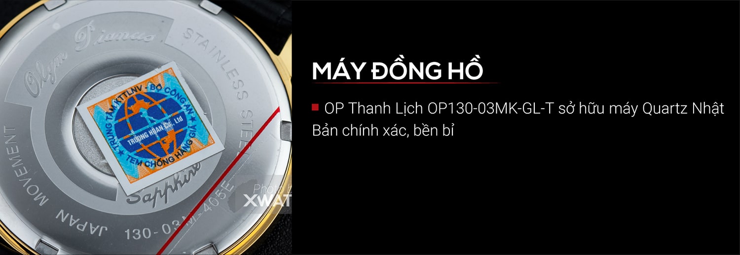 Đồng hồ Olym Pianus OP130-03MK-GL-T