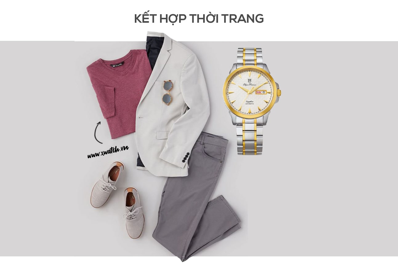 Đồng hồ Olym Pianus OP990-08AMSK-T