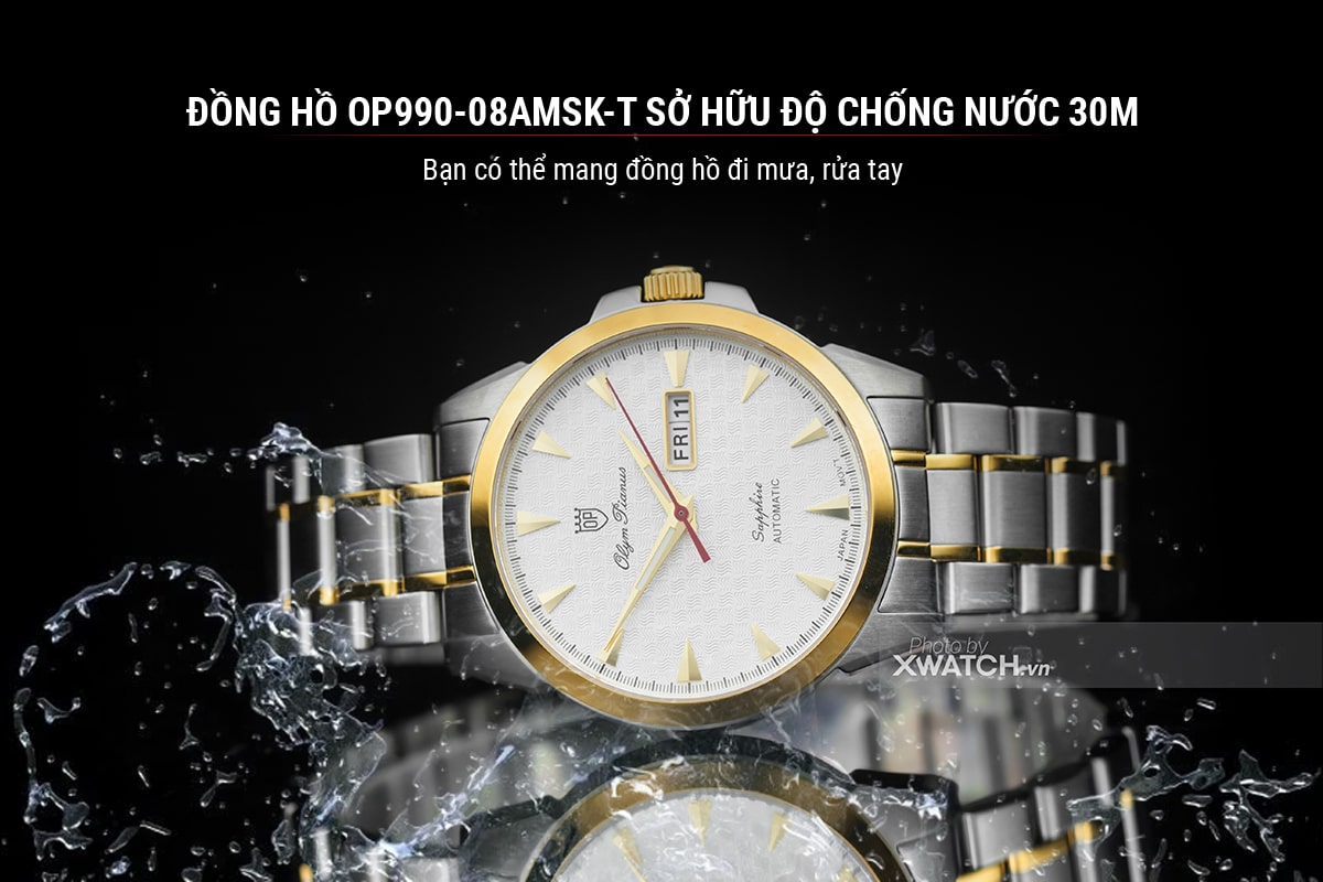 Đồng hồ Olym Pianus OP990-08AMSK-T