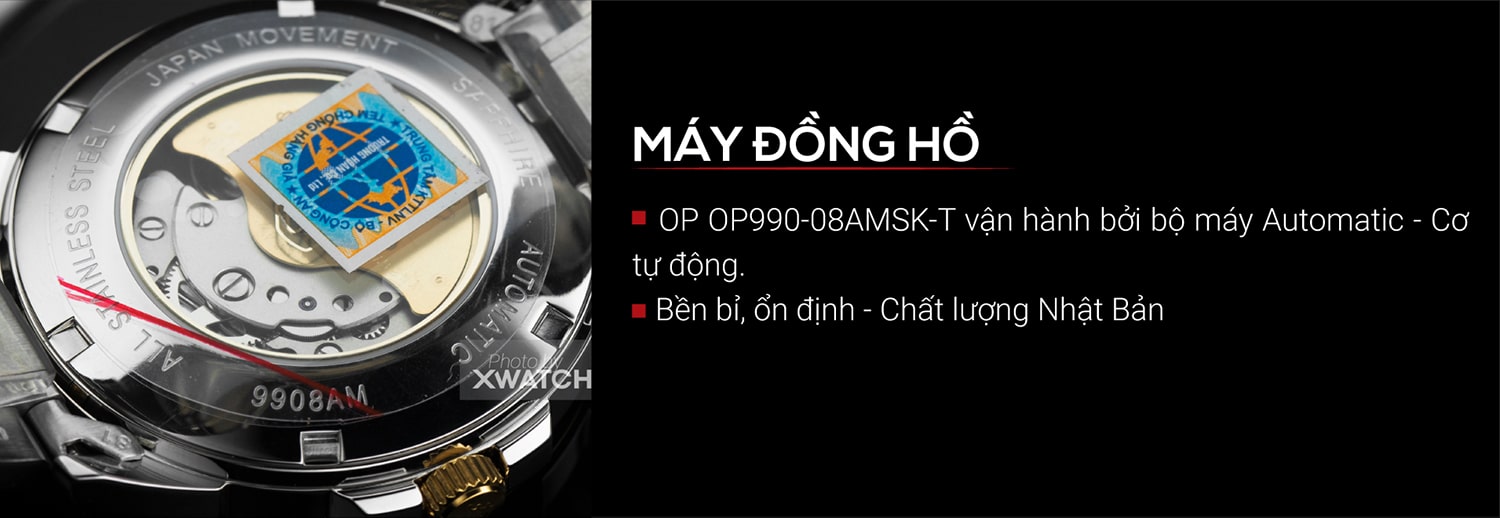 Đồng hồ Olym Pianus OP990-08AMSK-T