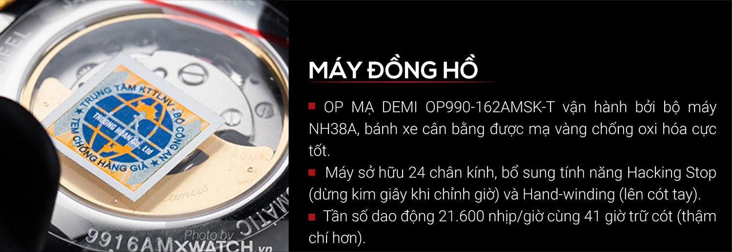 Đồng hồ Olym Pianus OP990-162AMSK-T
