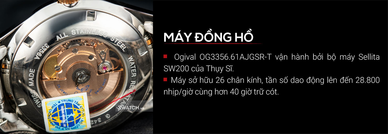 Đồng hồ Ogival OG3356.61AJGSR-T