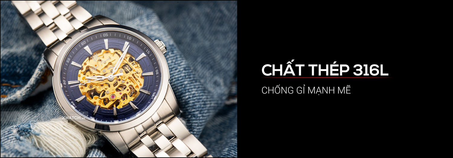 Đồng hồ Olym Pianus OP990-15AMS-X