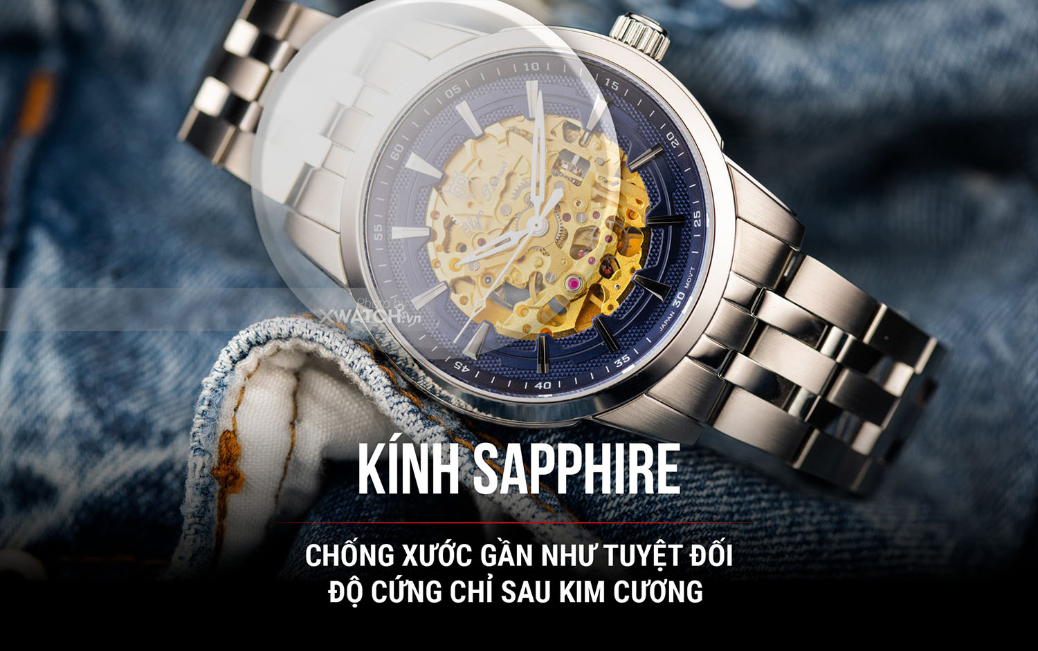 Đồng hồ Olym Pianus OP990-15AMS-X