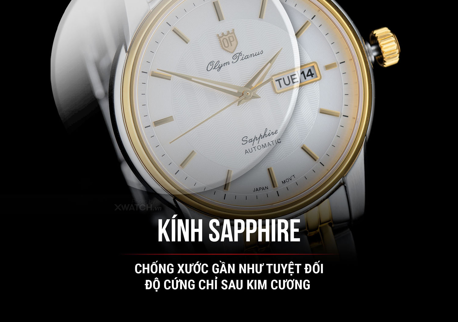 Đồng hồ Olym Pianus OP990-16AMSK-T