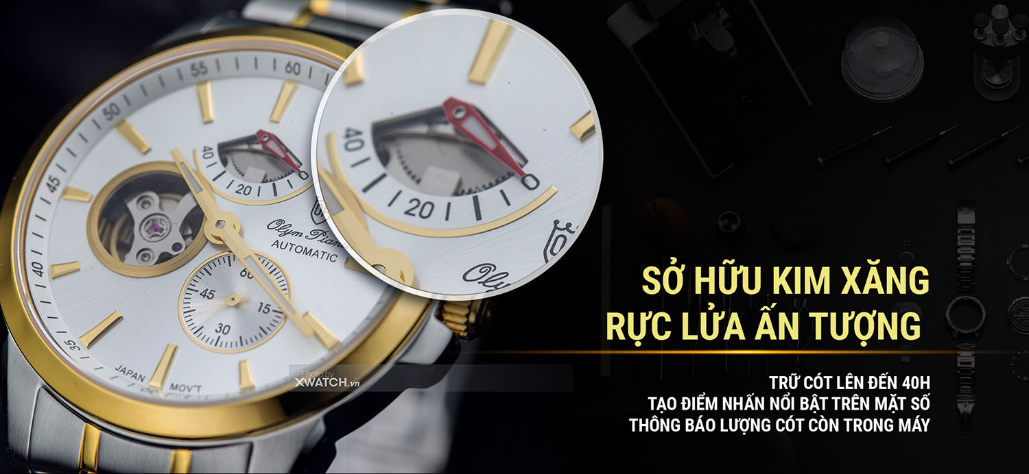 Đồng hồ Olym Pianus OP9908-88AGSK-T