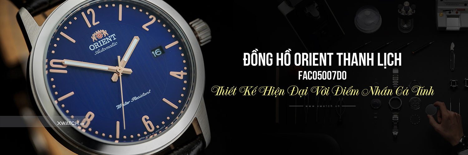 Đồng hồ Orient dây da FAC05007D0