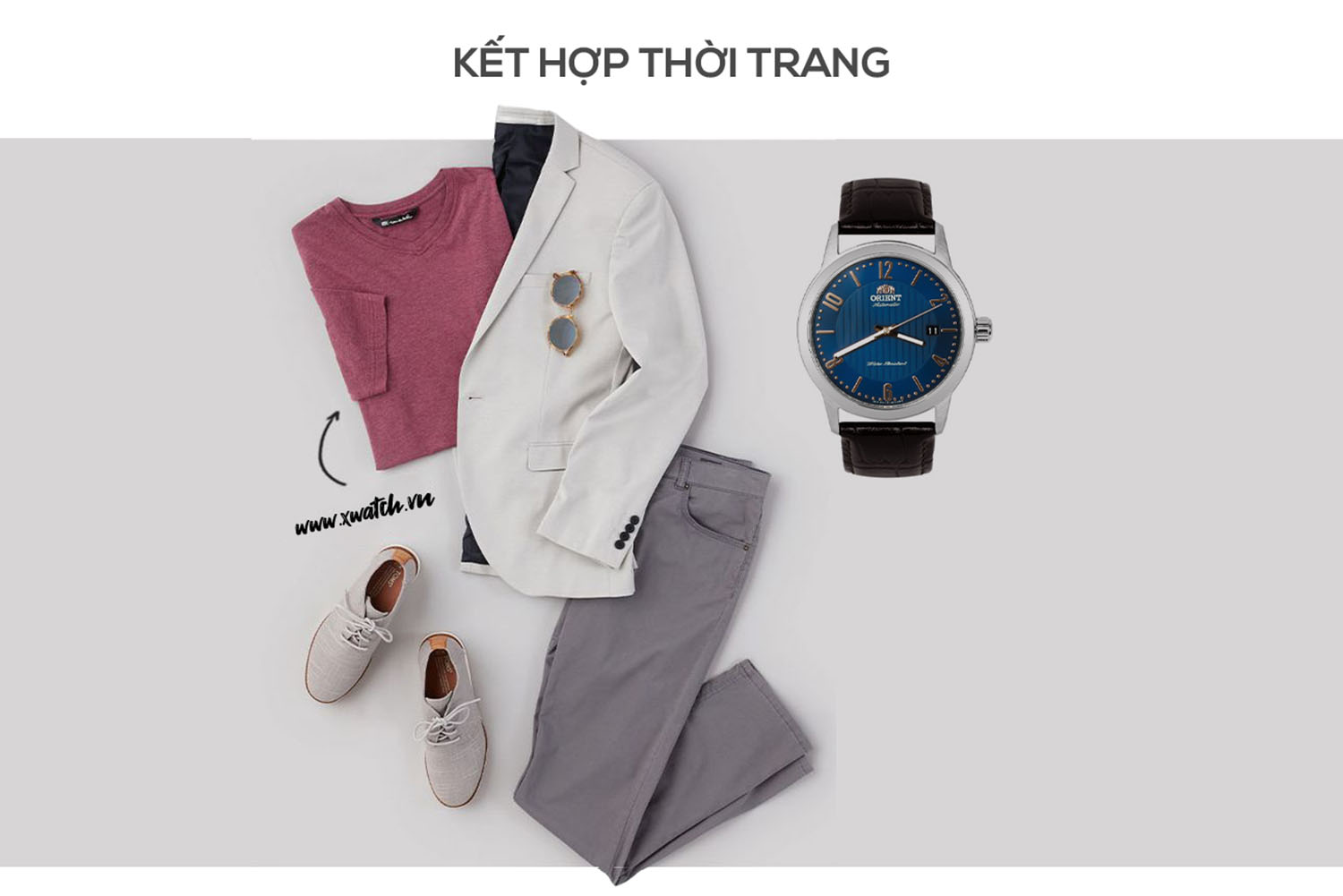 Đồng hồ Orient dây da FAC05007D0