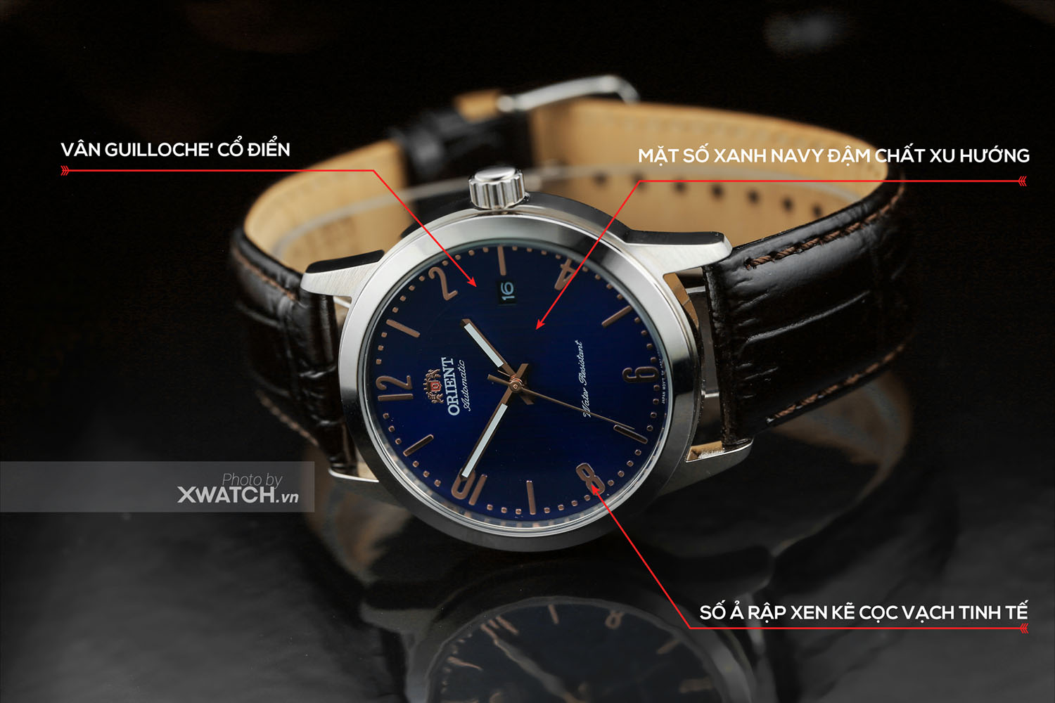 Đồng hồ Orient dây da FAC05007D0