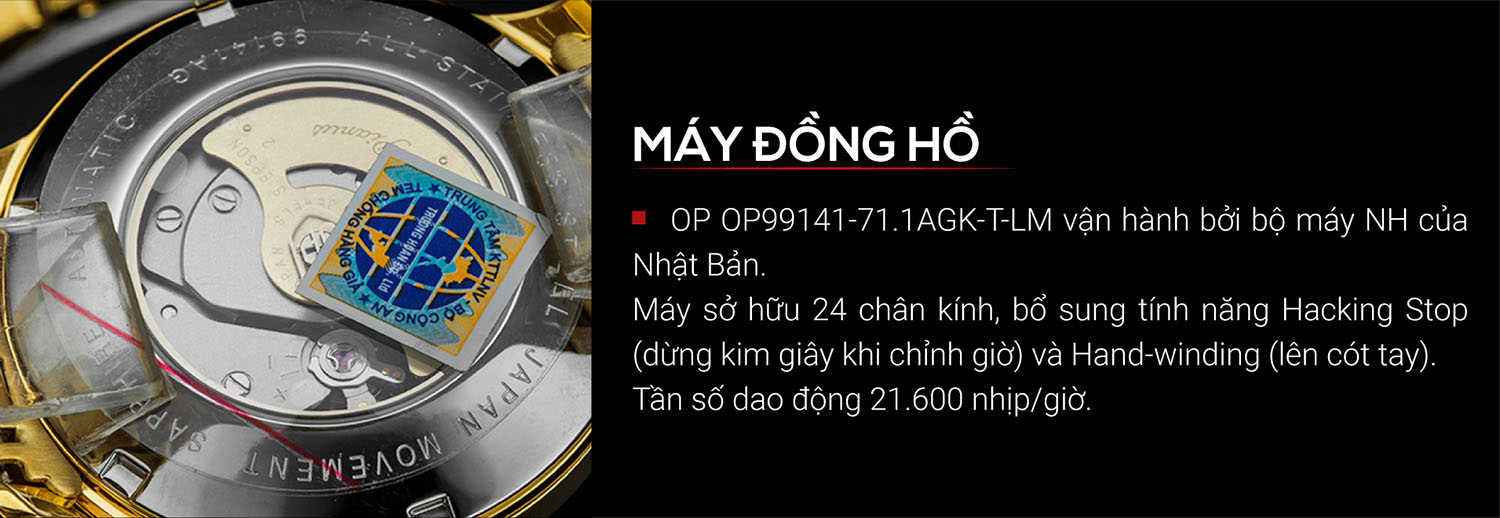 Đồng hồ Olym Pianus OP99141-71.1AGK-T-LM