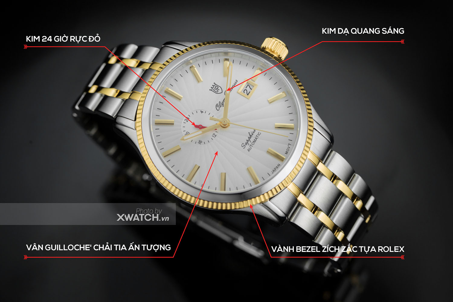 Đồng hồ Olym Pianus OP995.7AGSK-T