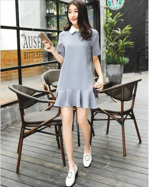 Váy đuôi cá hạ eo cho nữ bụng mỡ