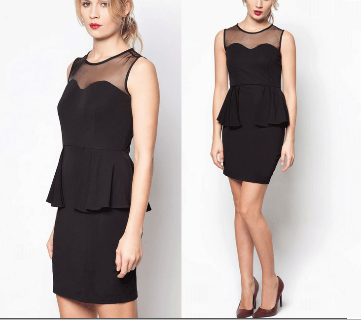 Váy áo Peplum cho người béo bụng