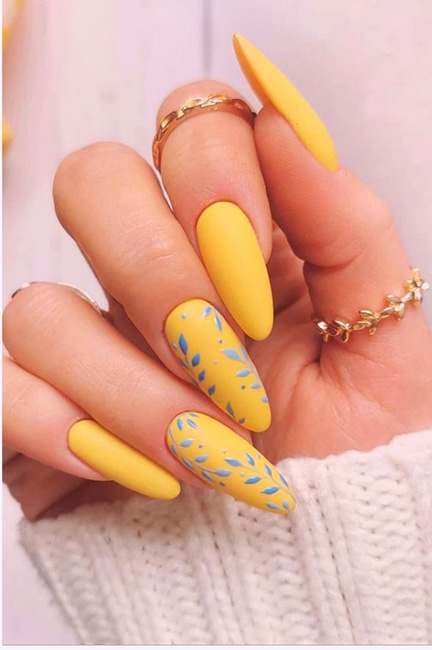Những mẫu nail màu vàng hot trend cực đẹp 2021  VNailNews