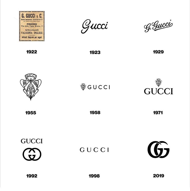Các phiên bản logo Gucci