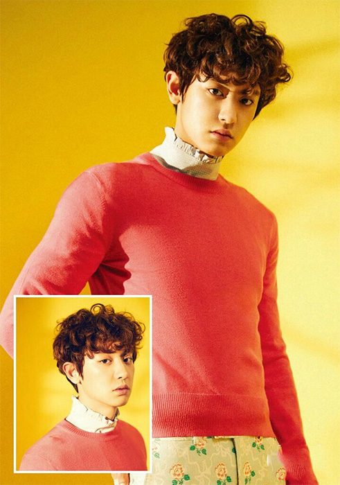 Kiểu tóc xoăn rối cho nam mặt tròn mập