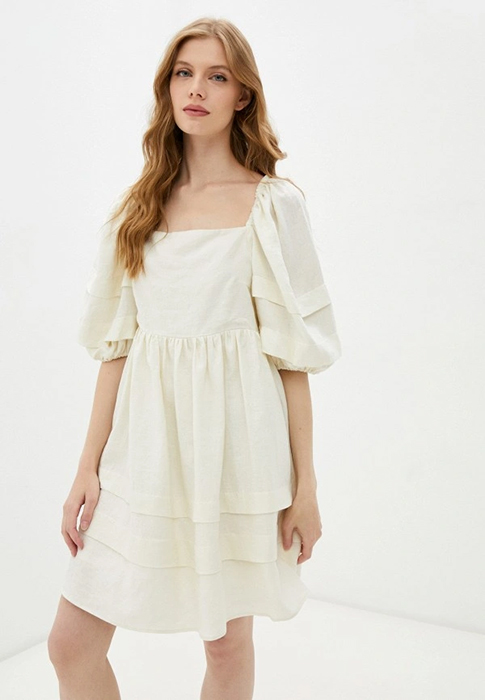 Đầm baby doll cổ vuông