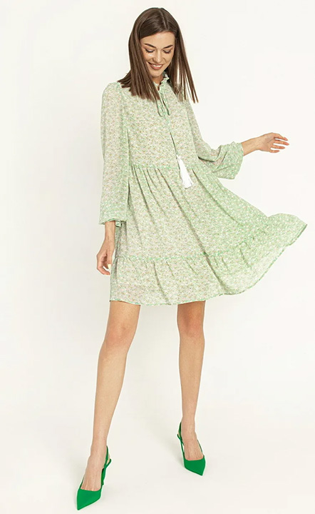 Đầm baby doll hoa nhí