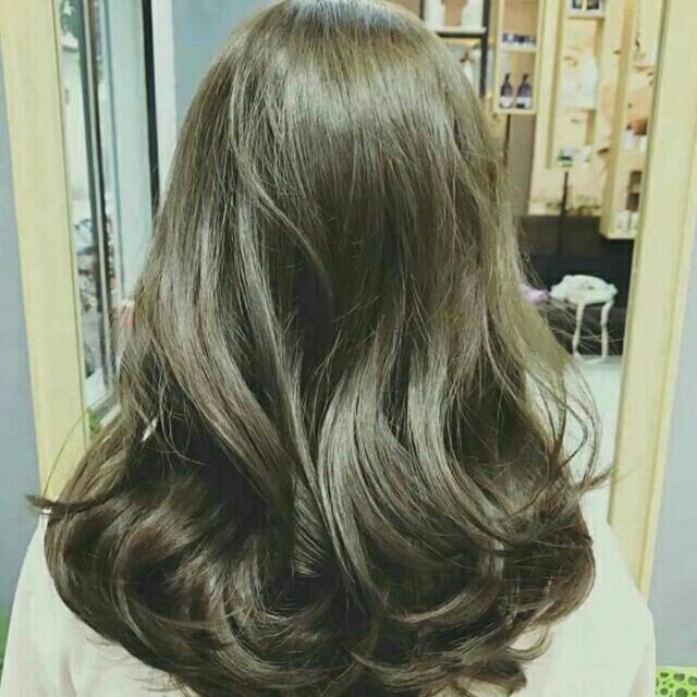 Nhuộm tóc màu nâu tây trầm, tóc nâu tây ánh rêu - Tiệp Nguyễn Hair Salon -  520033