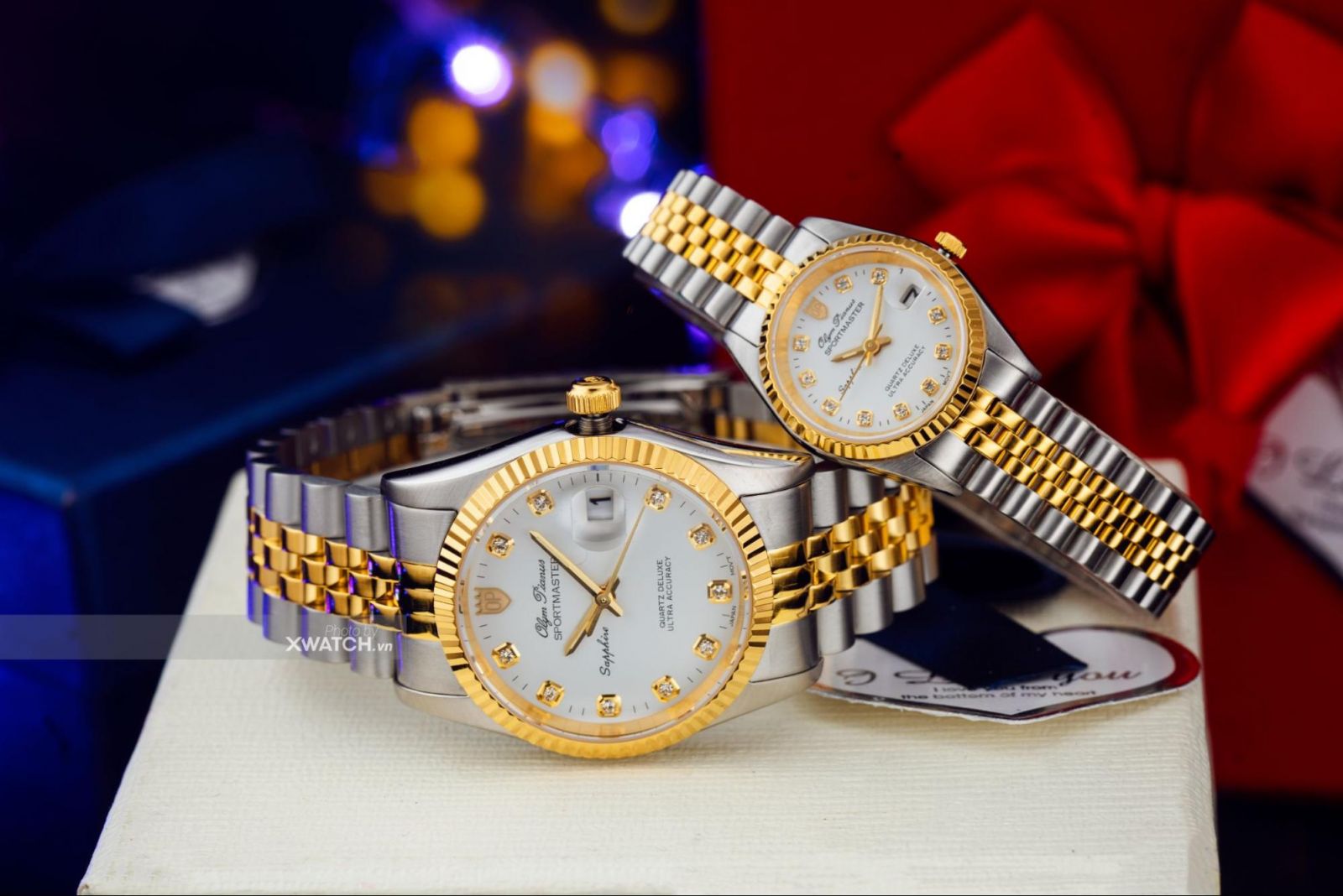 Đồng hồ đôi OP OP89322SK-T + OP68322SK-T