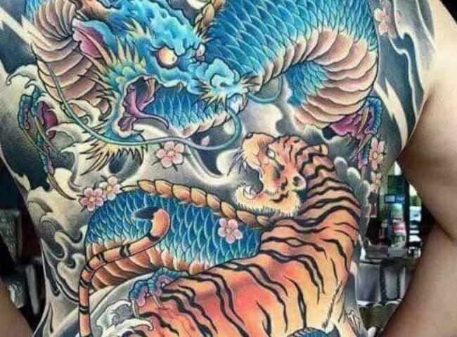 Hình xăm rồng lấp hình cũ kín  Tattoo Hoang Son  Facebook