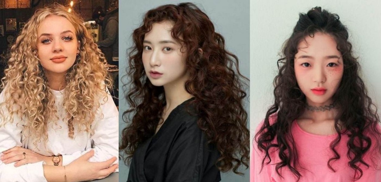 Tóc xoăn xù mì cá tính sẽ giúp nàng giảm bớt chiều dài khuôn mặt