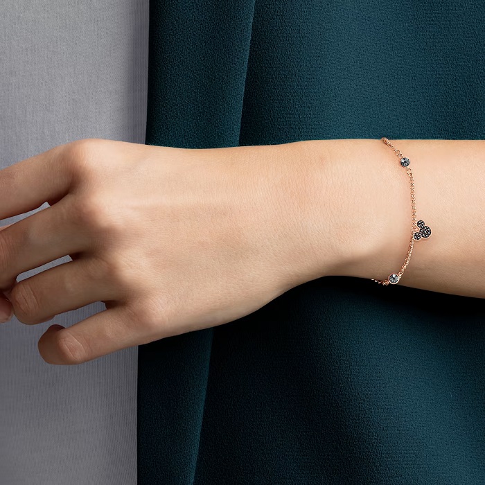 Lắc tay vàng tây hình chuột mickey