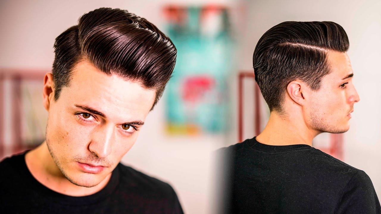 Mẫu tóc nam kẻ vạch Pompadour sang trọng