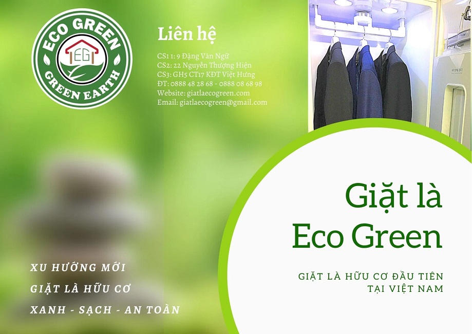 Giặt là Eco Green - giặt là hữu cơ đầu tiên tại Việt Nam