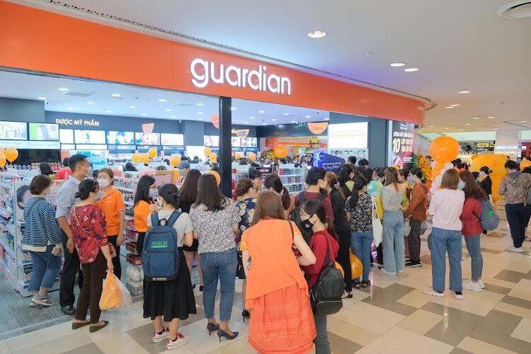 Guardian là chuối cửa hàng mỹ phẩm uy tín với hơn 99 chi nhánh