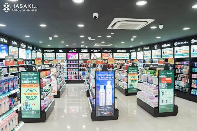 Hasaki là hệ thống cửa hàng mỹ phẩm trải dài trên toàn quốc