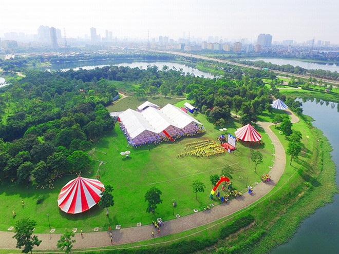 Công viên Yên Sở là công viên cây xanh lớn nhất Hà Nội