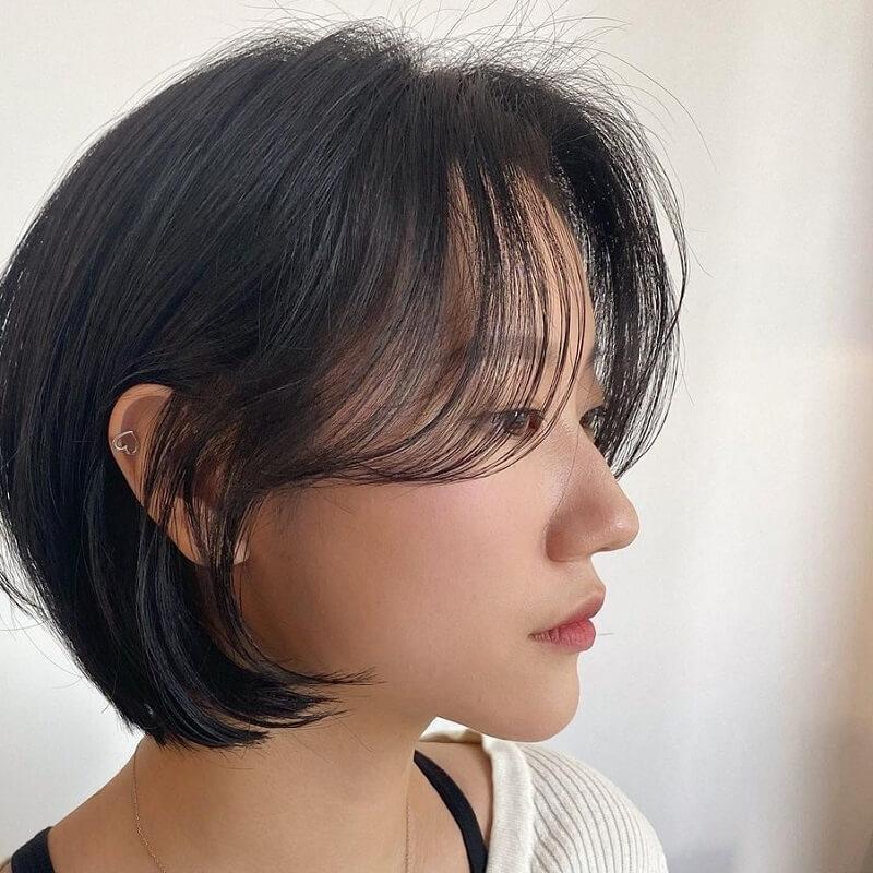 Kiểu tóc layer mái bay Hàn Quốc kết hợp cắt bob