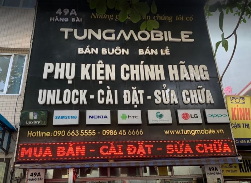 Cửa hàng sửa điện thoại Tùng Mobile