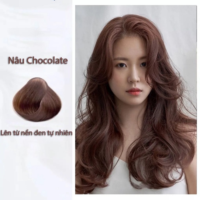 Tóc nâu socola có ưu điểm là có thể giữ được tone màu lâu