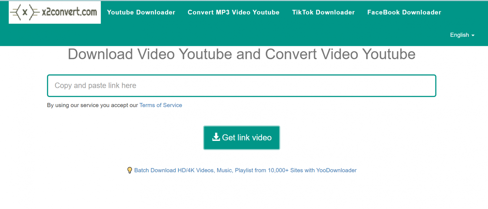 Tải video trên YouTube bằng X2convert.com