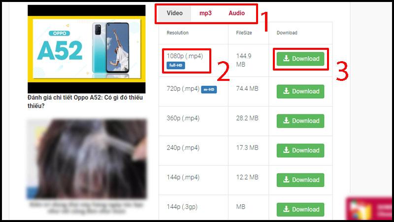 Tải video trên YouTube với y2mate