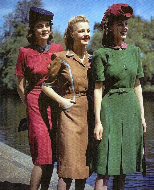 Dress code sang trọng tiêu biểu của nữ giới những năm 1940