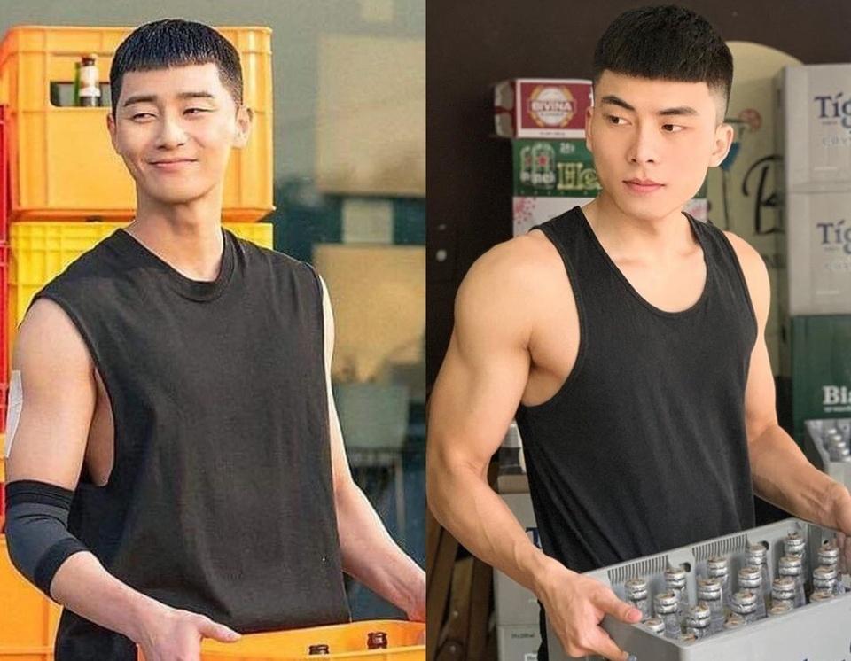 Diễn viên Thế Thịnh gây ấn tượng với kiểu tóc Park Seo Joon