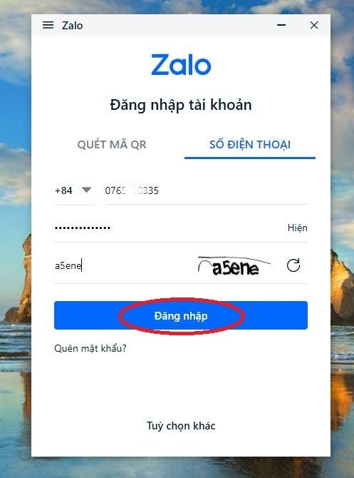 02 cách đăng nhập Zalo trên máy tính