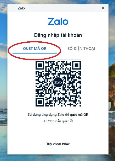 Cách đăng nhập bằng mã QR